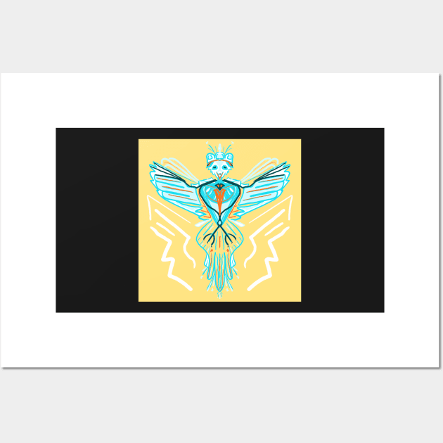 Turquoise Thunderbird Wall Art by laceylschmidt